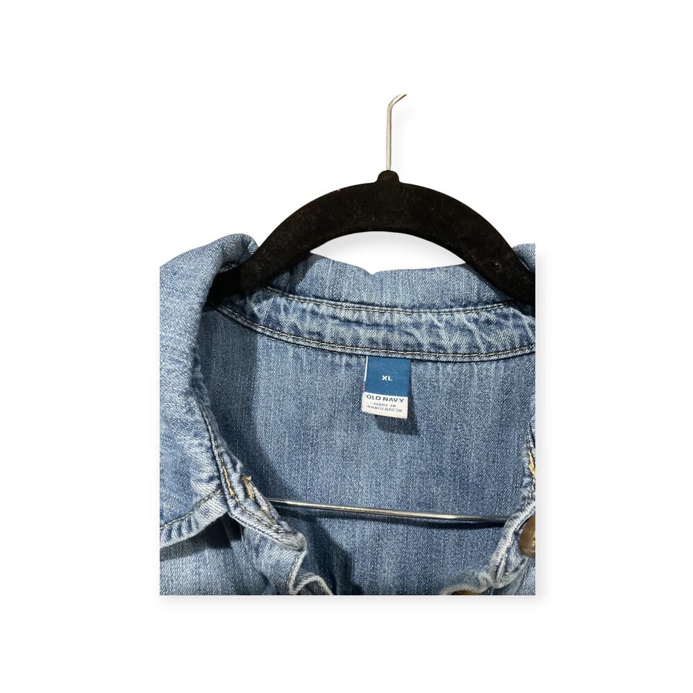Old Navy Dress Denim Women Blue XL - Picture 2 of 3